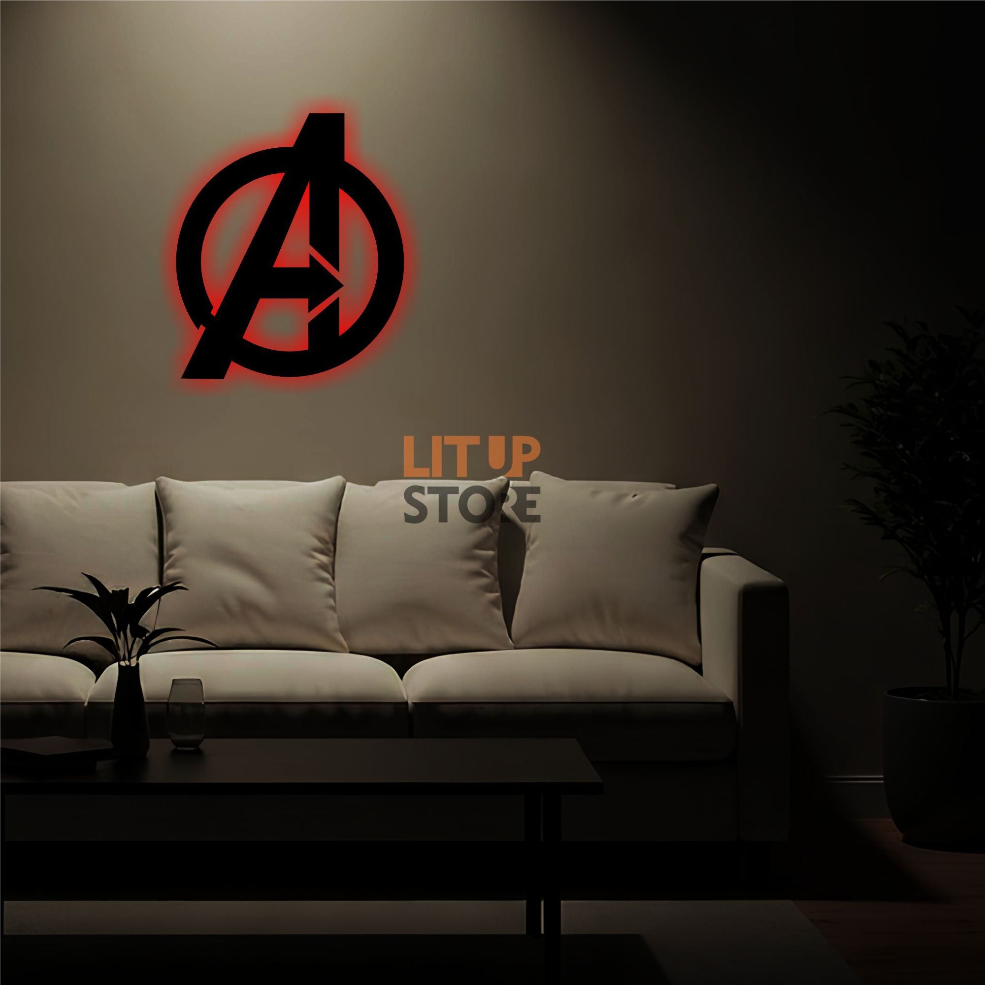 Avengers- Backlit LED Logo| Vibex