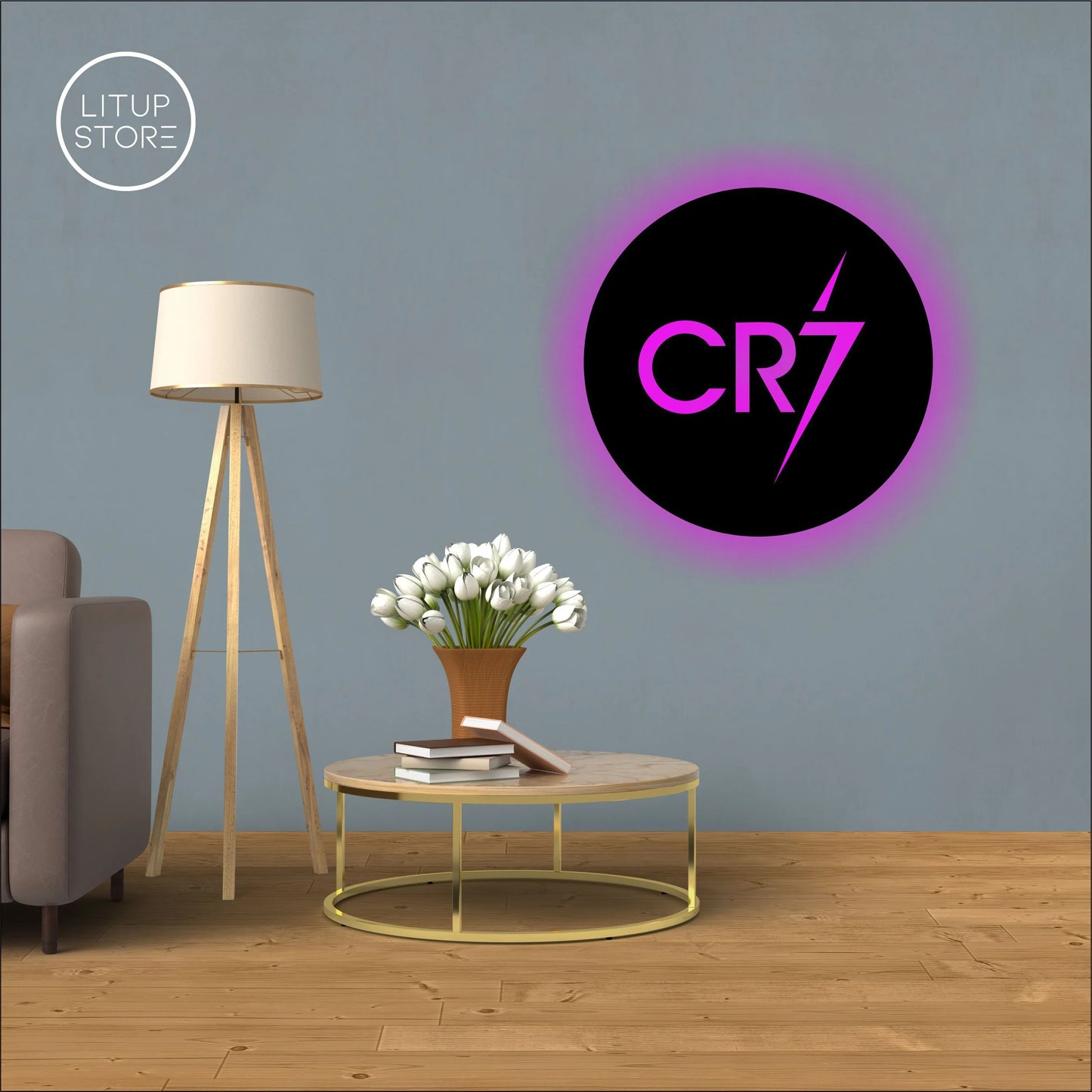 CR7 - Football Club - Backlit LED Logo