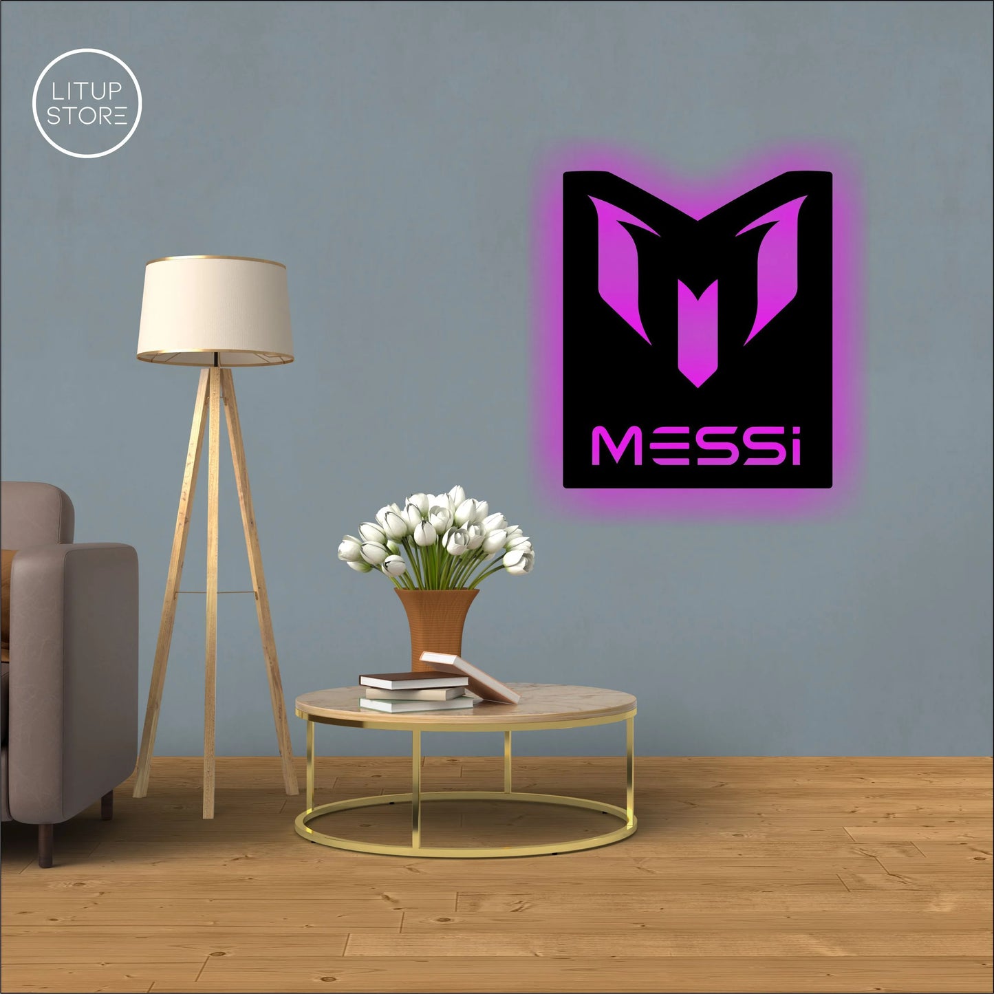 Messi - Football Club - Backlit LED Logo