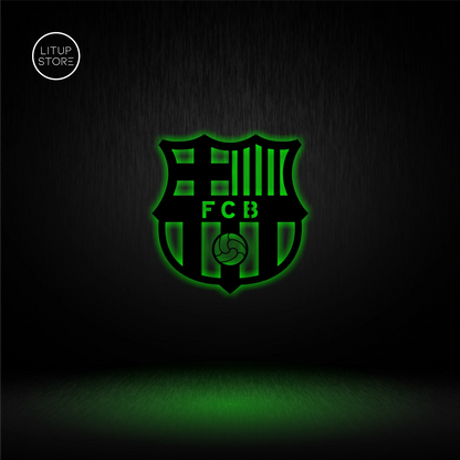 FC Barcelona Football Club- Backlit LED Logo| Vibex