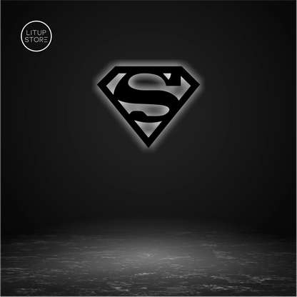 Superman- Backlit LED Logo| Vibex