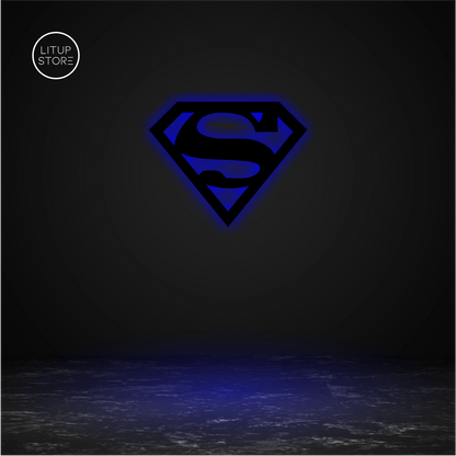 Superman- Backlit LED Logo| Vibex