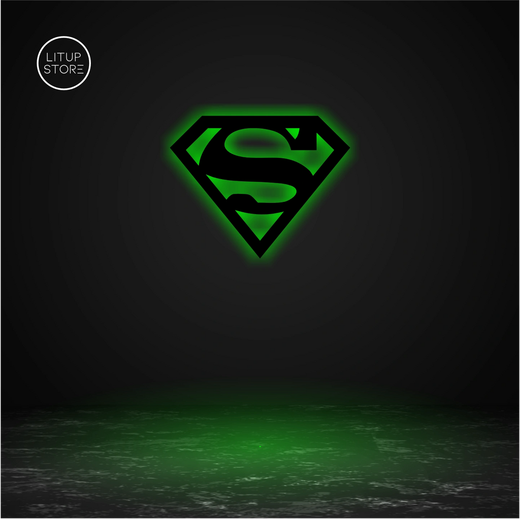 Superman- Backlit LED Logo| Vibex