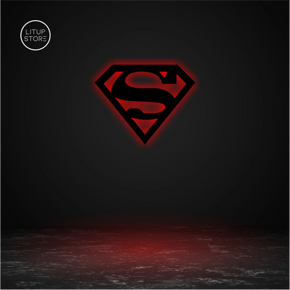 Superman- Backlit LED Logo| Vibex