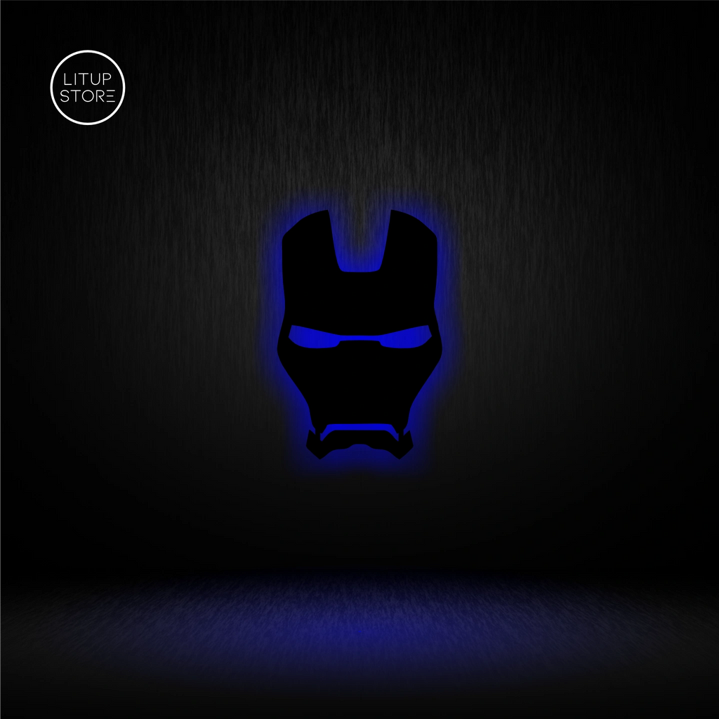 Iron Man Mask - Backlit LED Logo| Vibex
