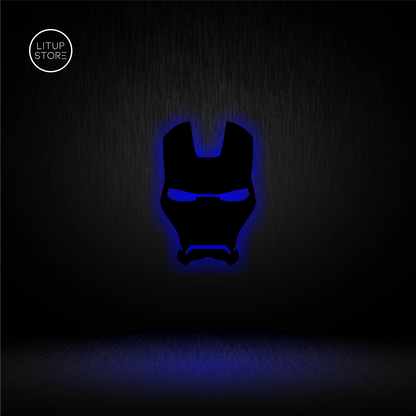 Iron Man Mask - Backlit LED Logo| Vibex