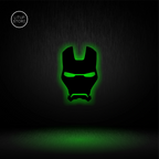 Iron Man Mask - Backlit LED Logo| Vibex