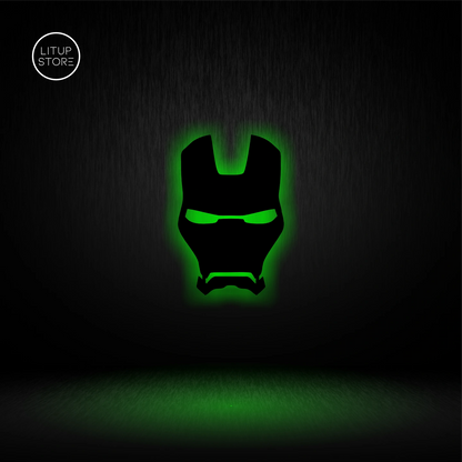 Iron Man Mask - Backlit LED Logo| Vibex