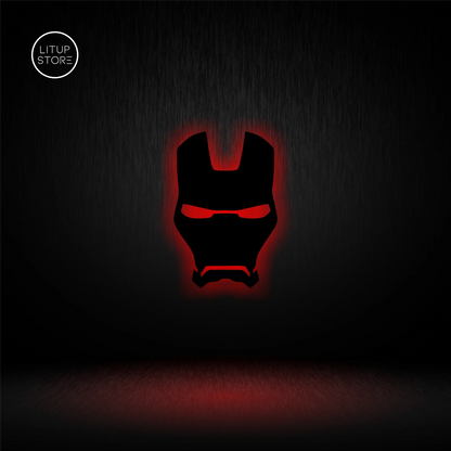 Iron Man Mask - Backlit LED Logo| Vibex