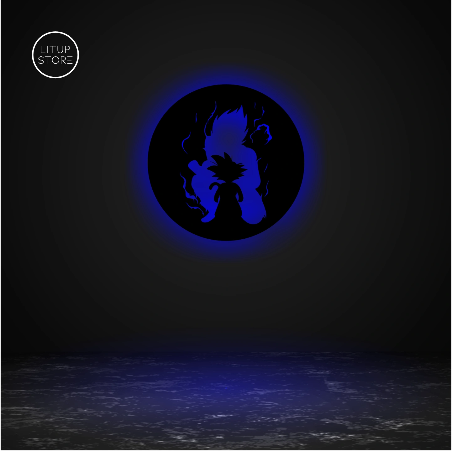 Goku Super Saiyan - Anime - Backlit LED Logo