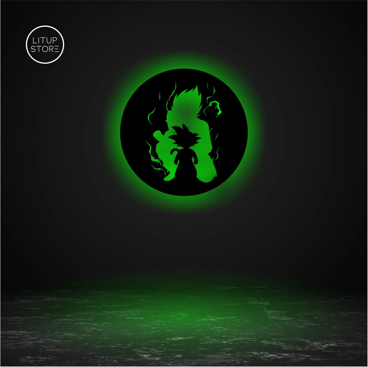 Goku Super Saiyan - Anime - Backlit LED Logo