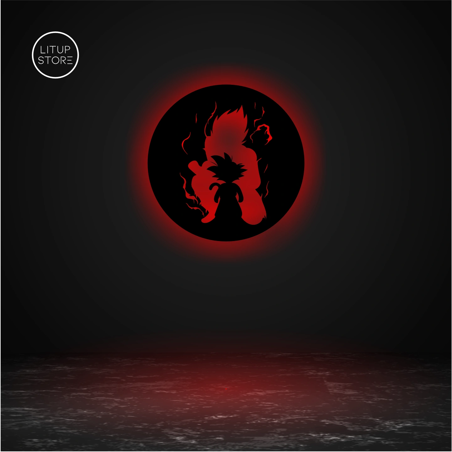 Goku Super Saiyan - Anime - Backlit LED Logo – Litup Store