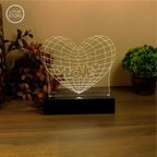 Love in Heart | Acrylic Crystal Lamp
