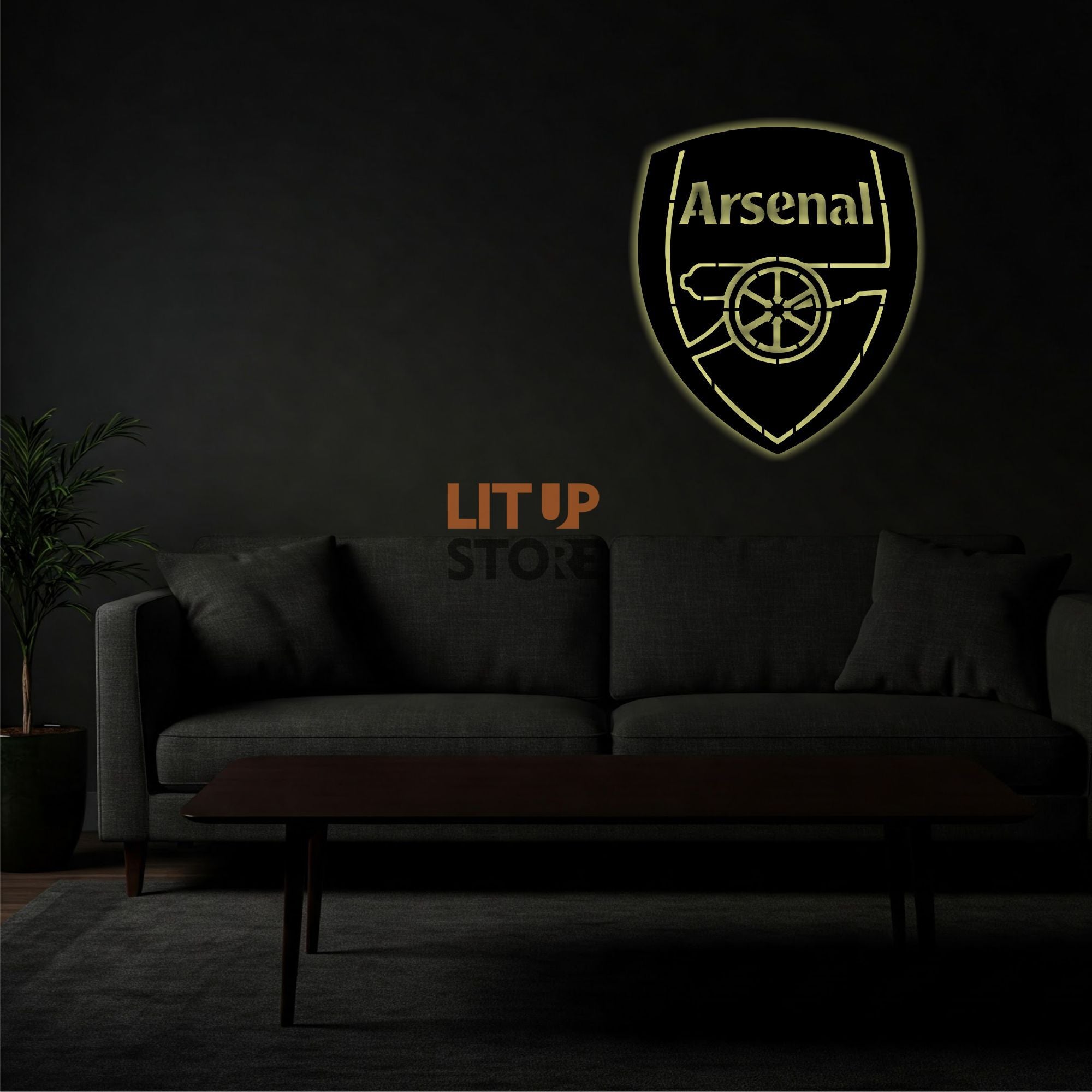 Arsenal Football Club- Backlit LED Logo| Vibex