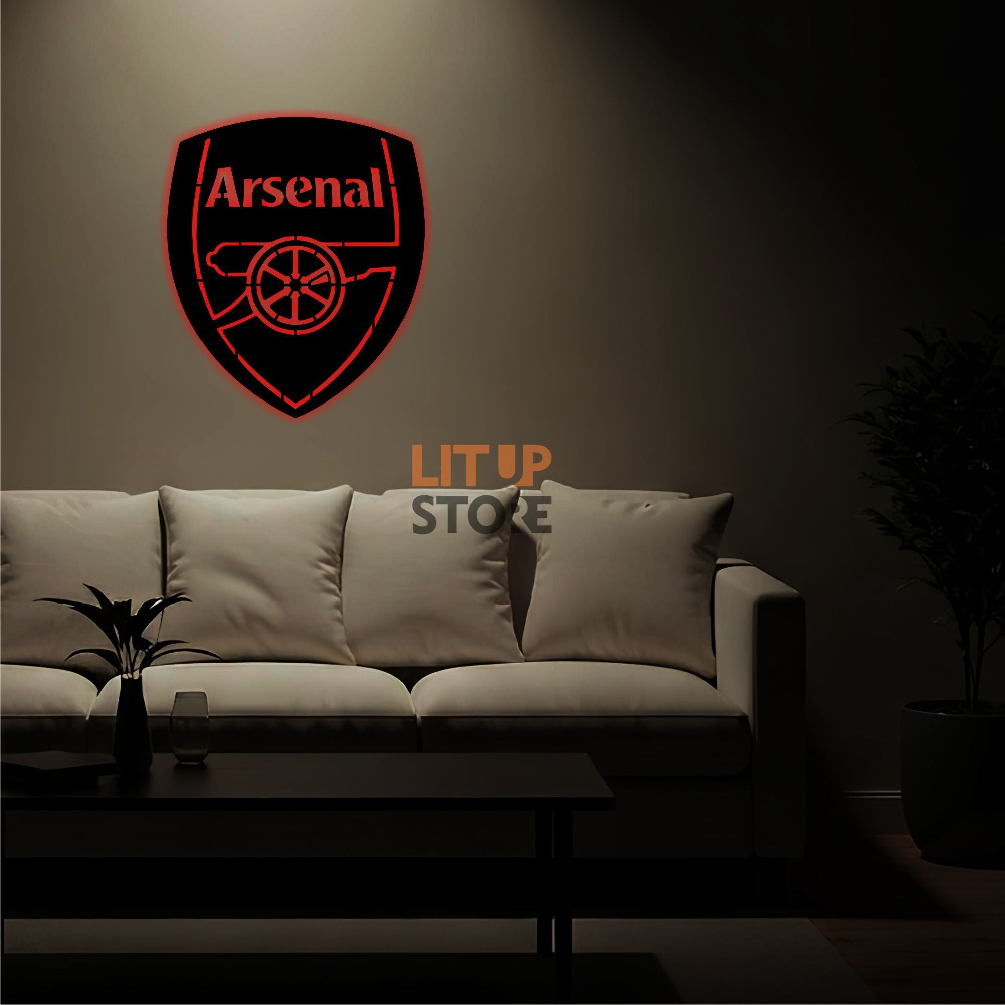 Arsenal Football Club- Backlit LED Logo| Vibex