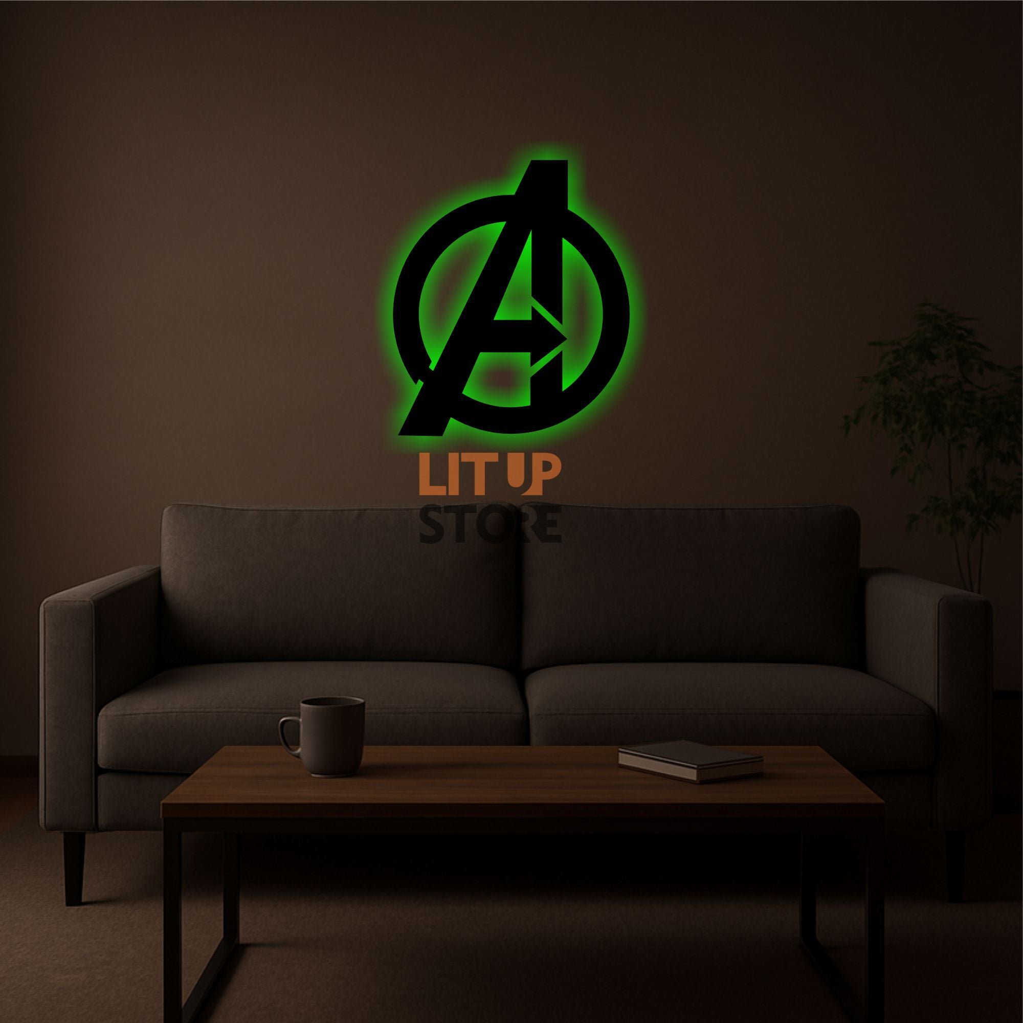 Avengers- Backlit LED Logo| Vibex