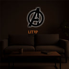 Avengers- Backlit LED Logo| Vibex