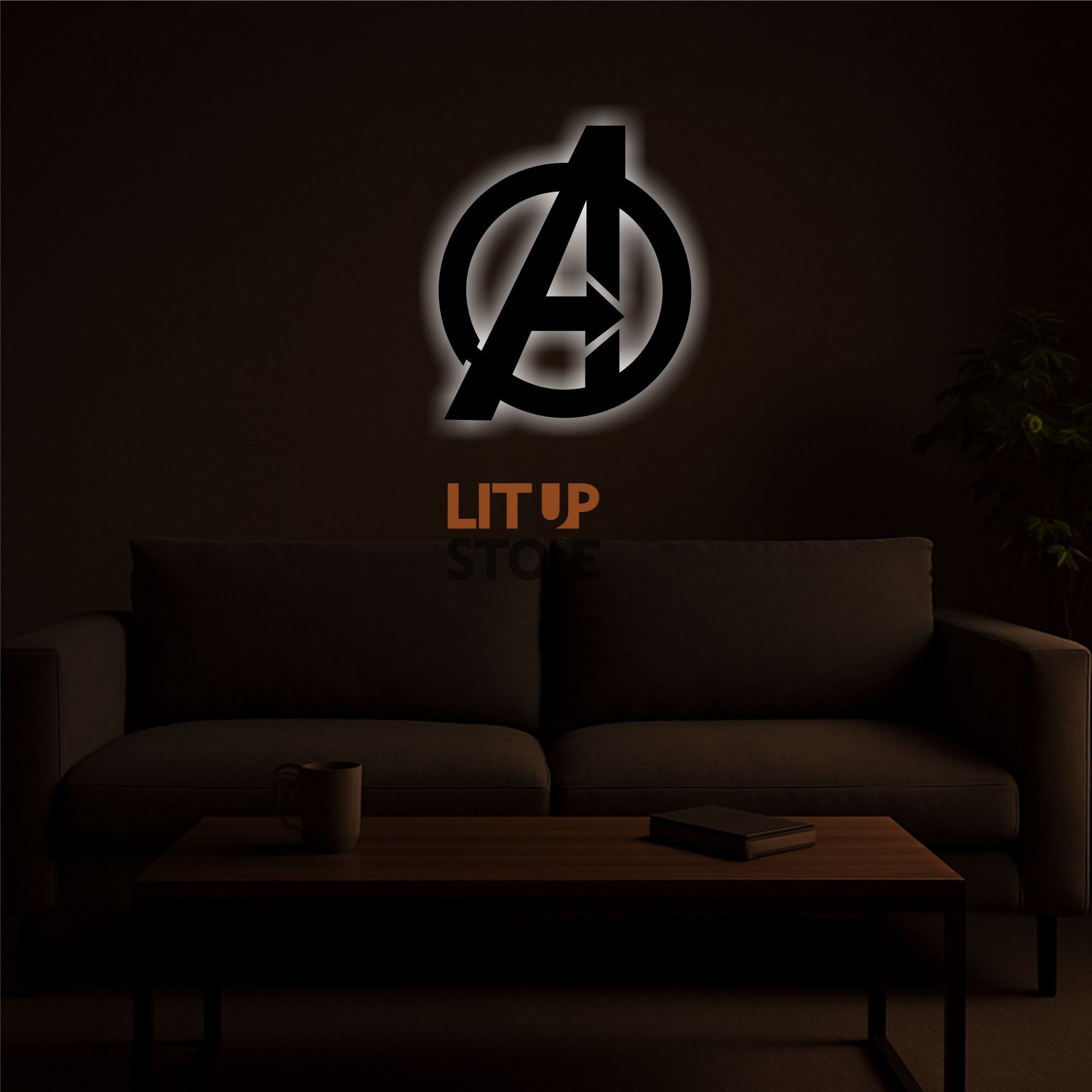 Avengers- Backlit LED Logo| Vibex