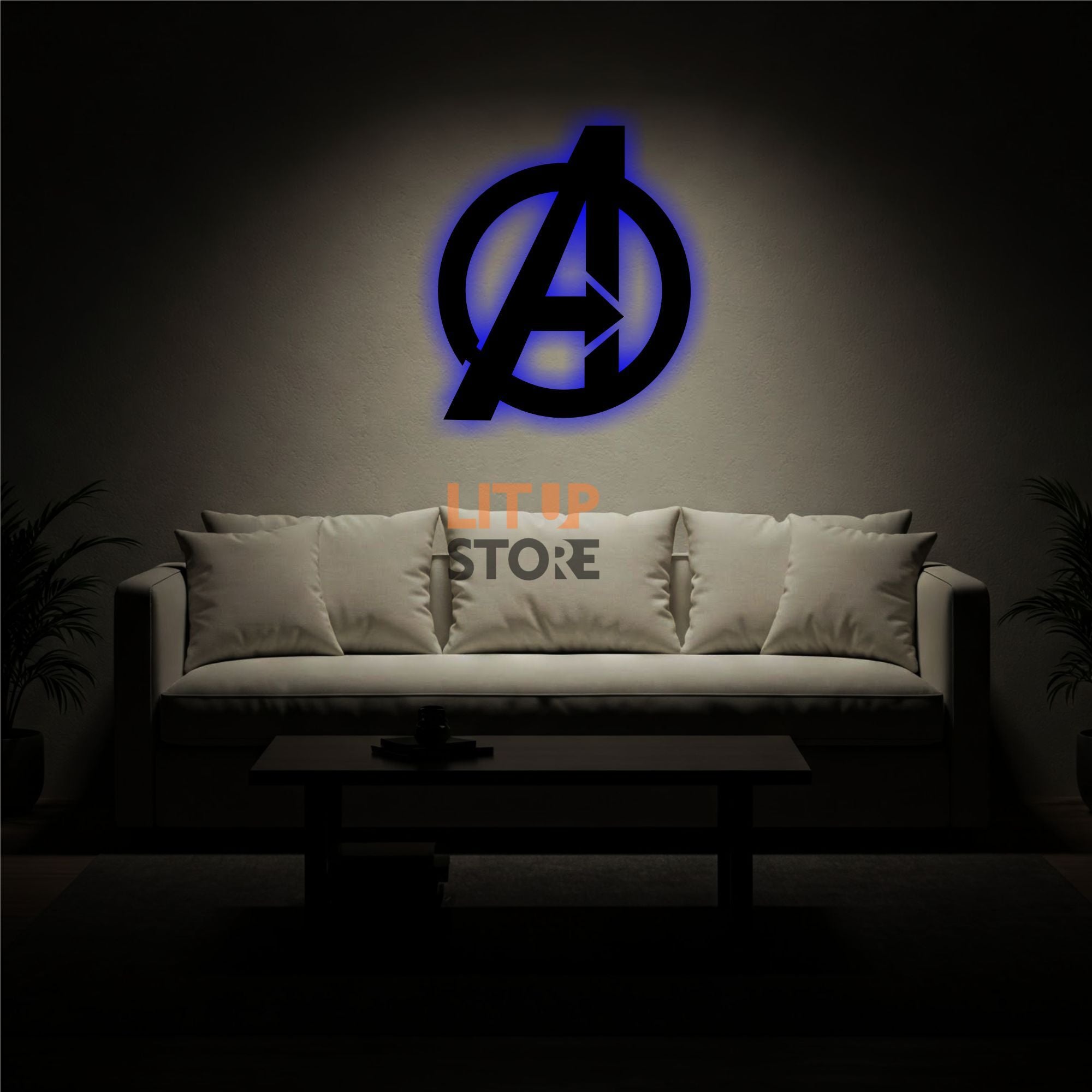 Avengers- Backlit LED Logo| Vibex