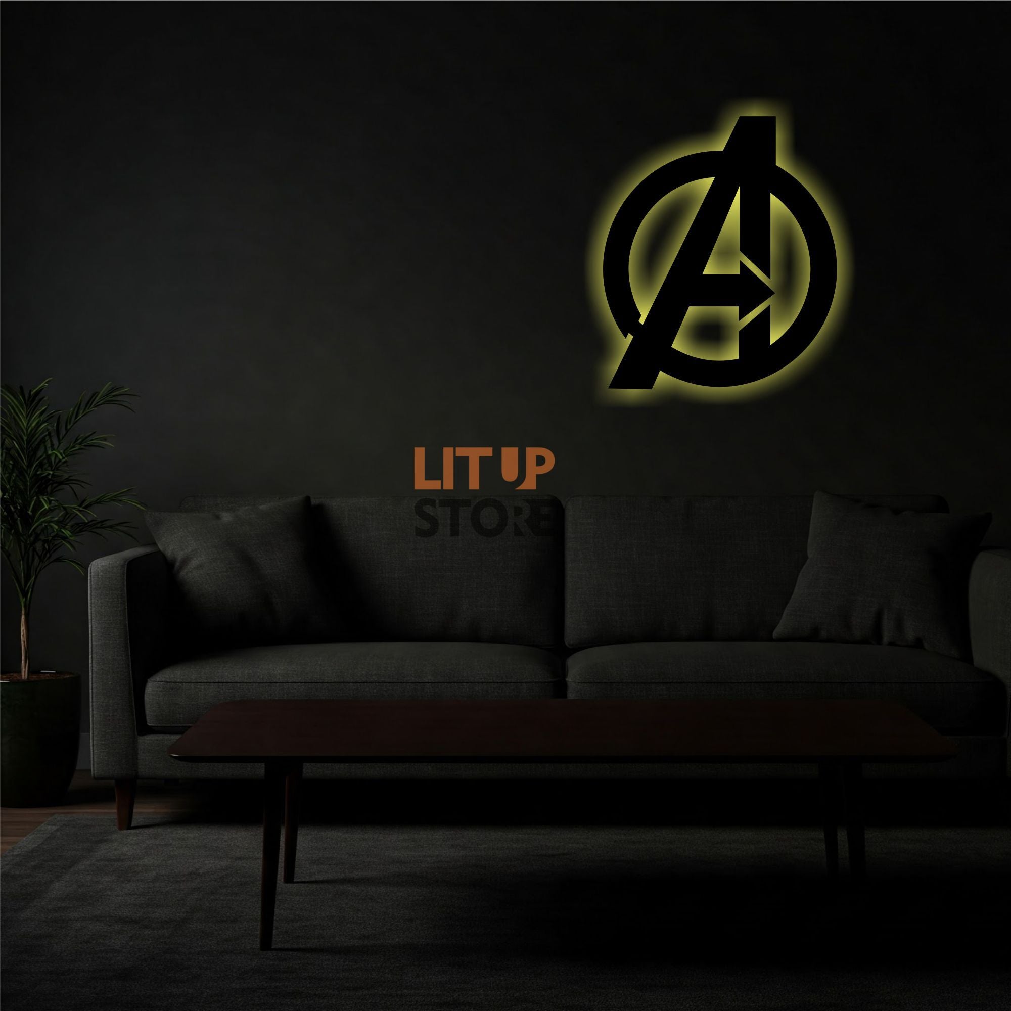 Avengers- Backlit LED Logo| Vibex