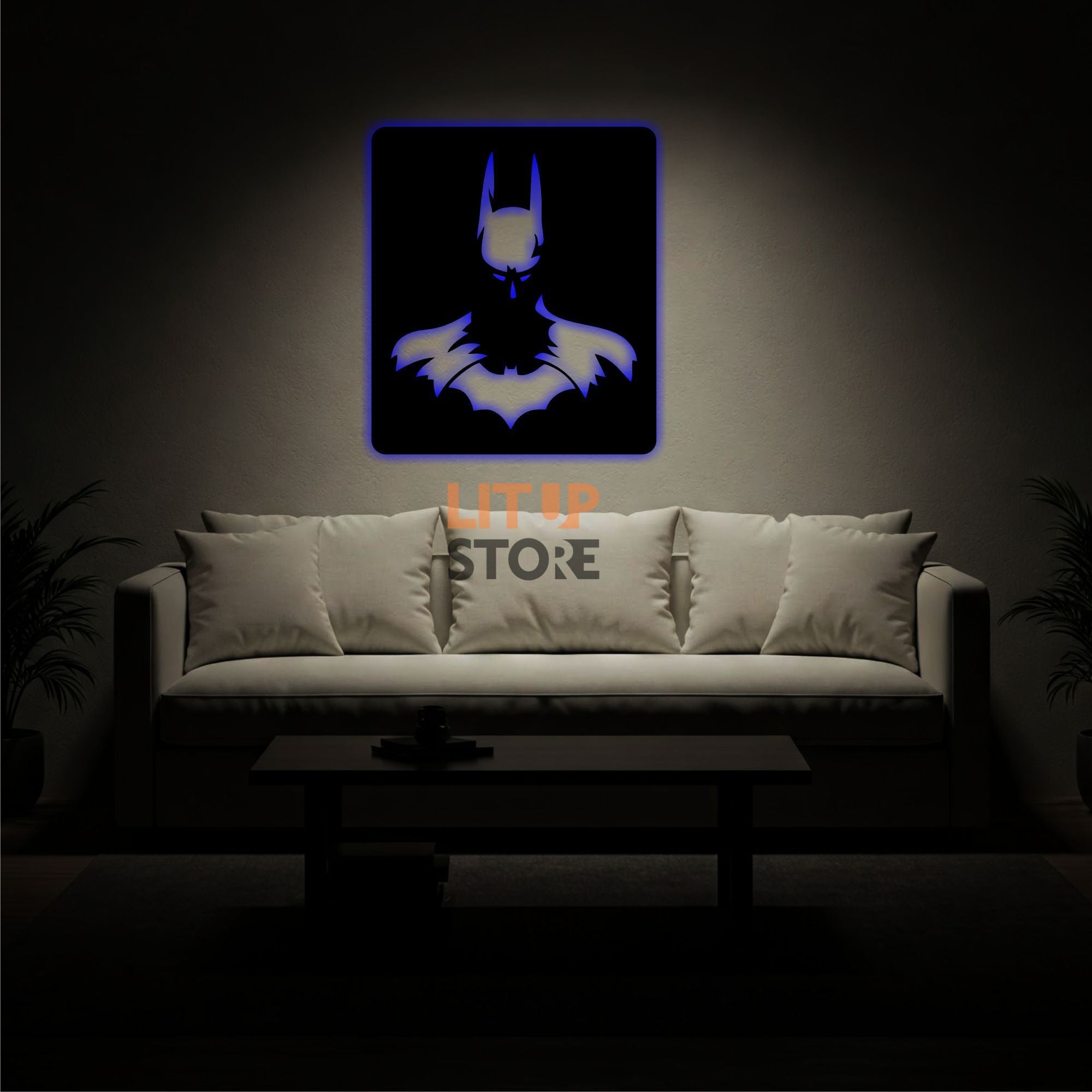 Batman Potrait - Backlit LED Logo| Vibex