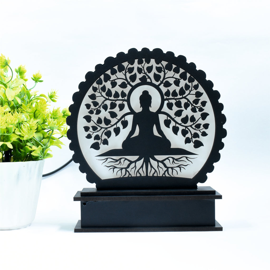 Buddha Under Bodhi Tree LED Desk Lamp – A Divine Glow for Your Space