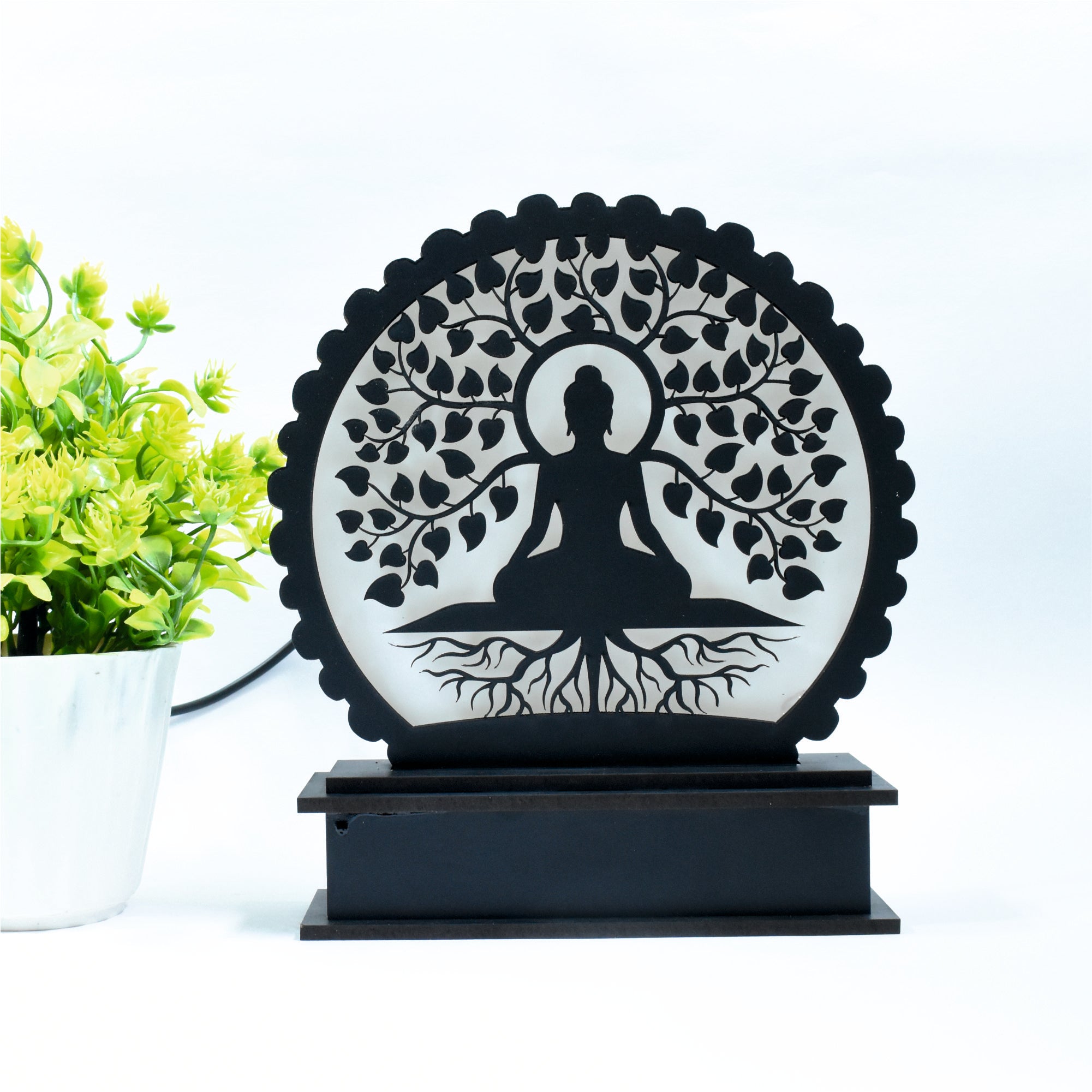 Buddha Under Bodhi Tree LED Desk Lamp – A Divine Glow for Your Space