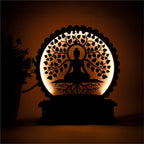 Buddha Under Bodhi Tree LED Desk Lamp – A Divine Glow for Your Space