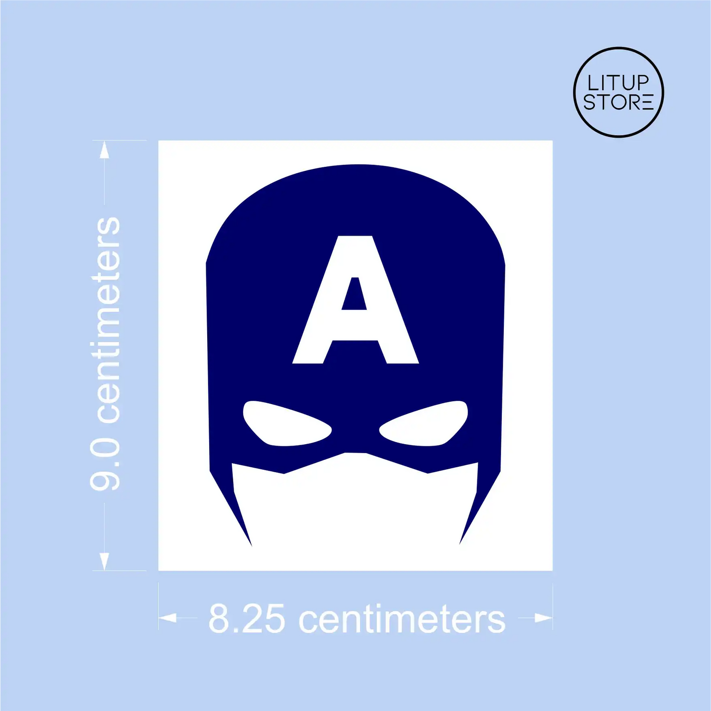 Captain America penholder dimensions