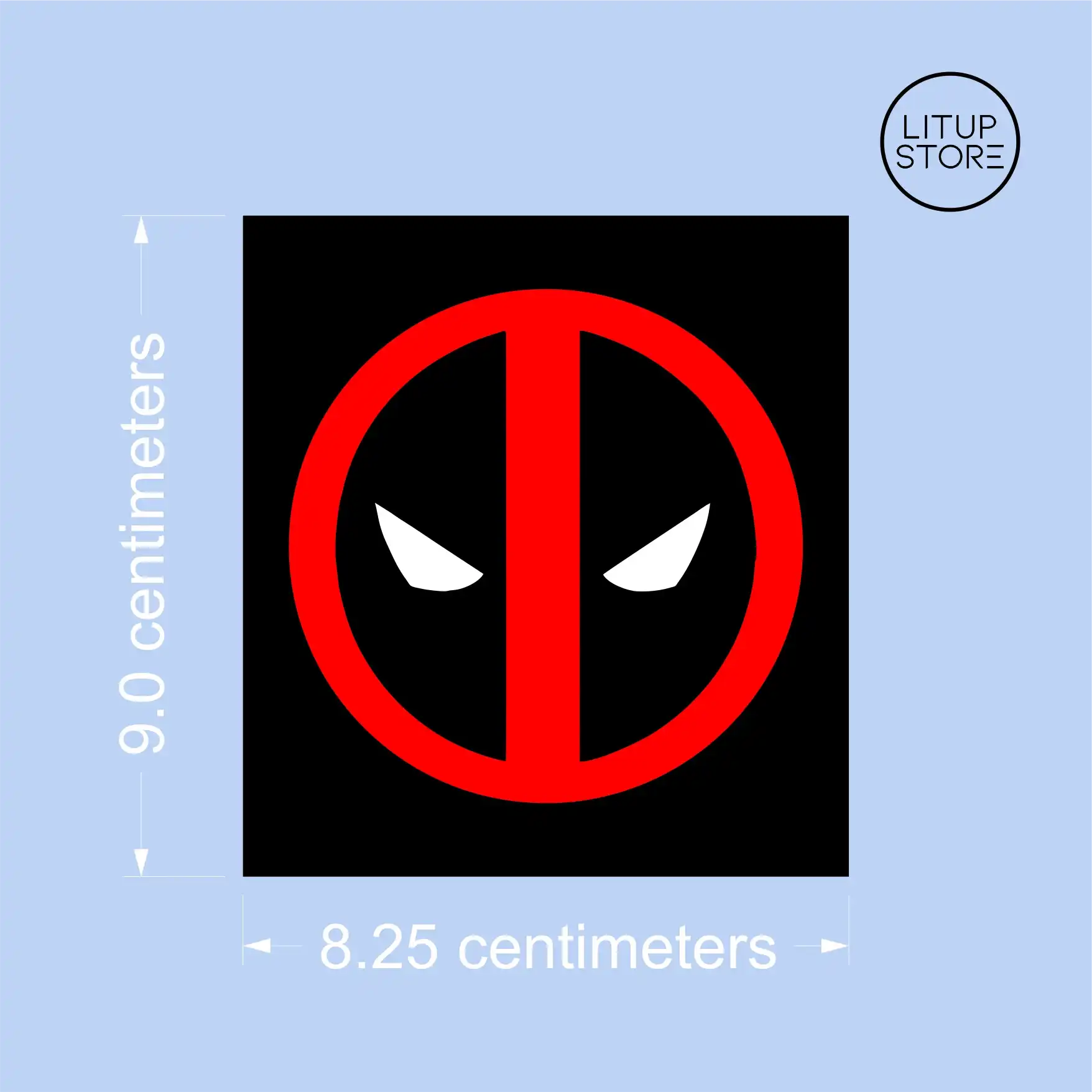 Deadpool pen holder dimensions