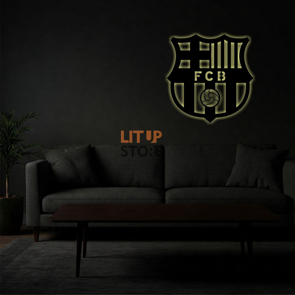FC Barcelona Football Club- Backlit LED Logo| Vibex