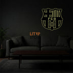 FC Barcelona Football Club- Backlit LED Logo| Vibex