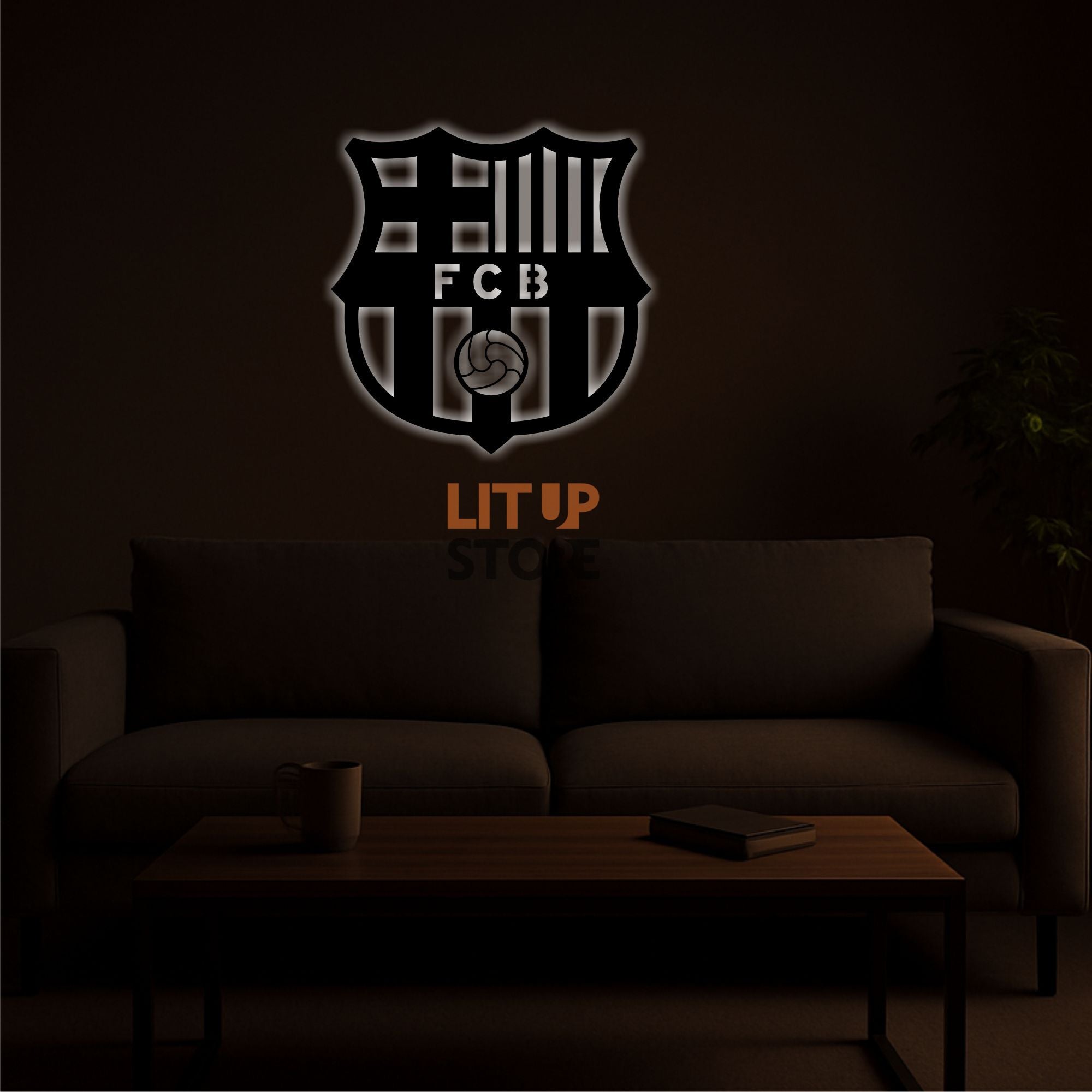 FC Barcelona Football Club- Backlit LED Logo| Vibex