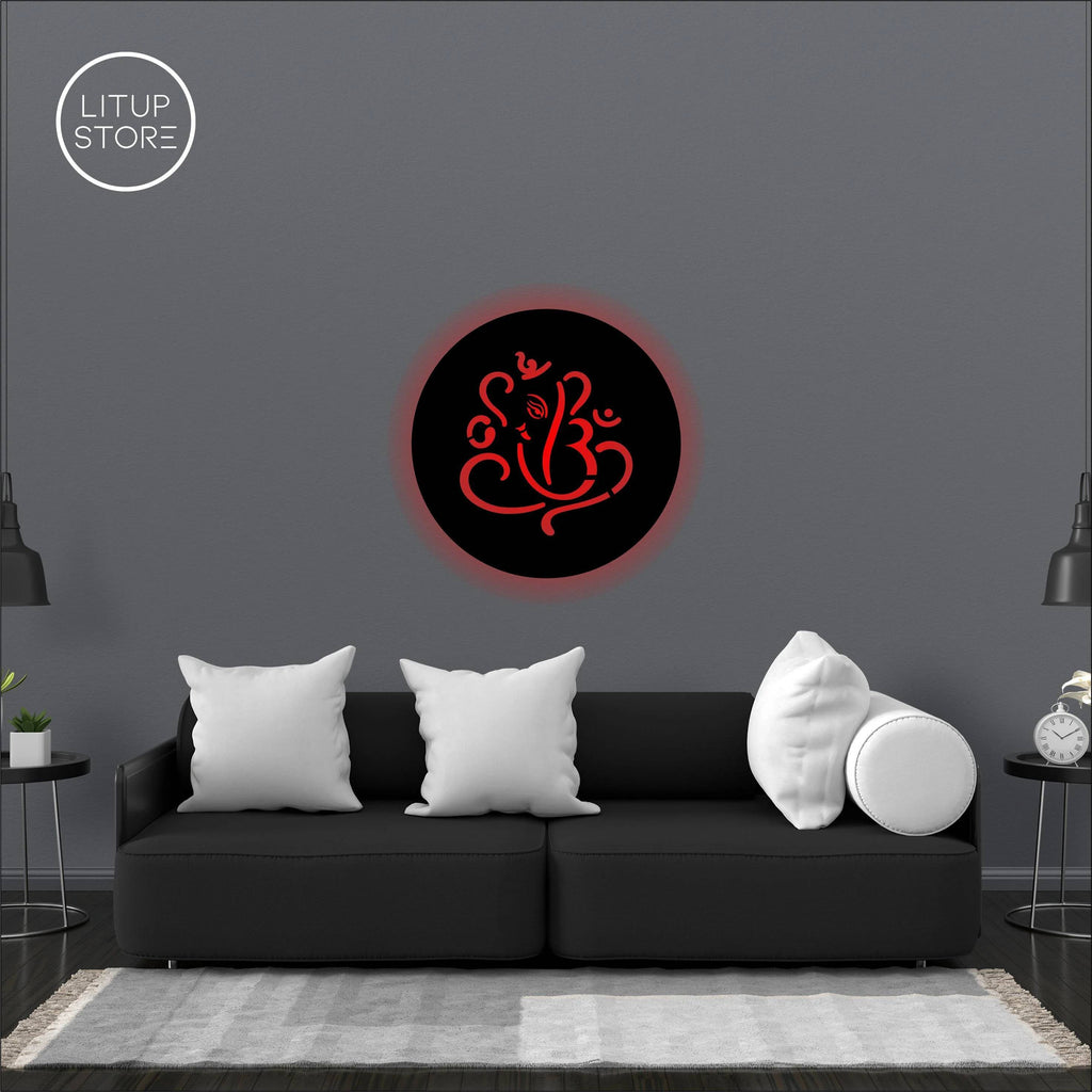 Shree Ganesha - Backlit LED Logo| Vibex