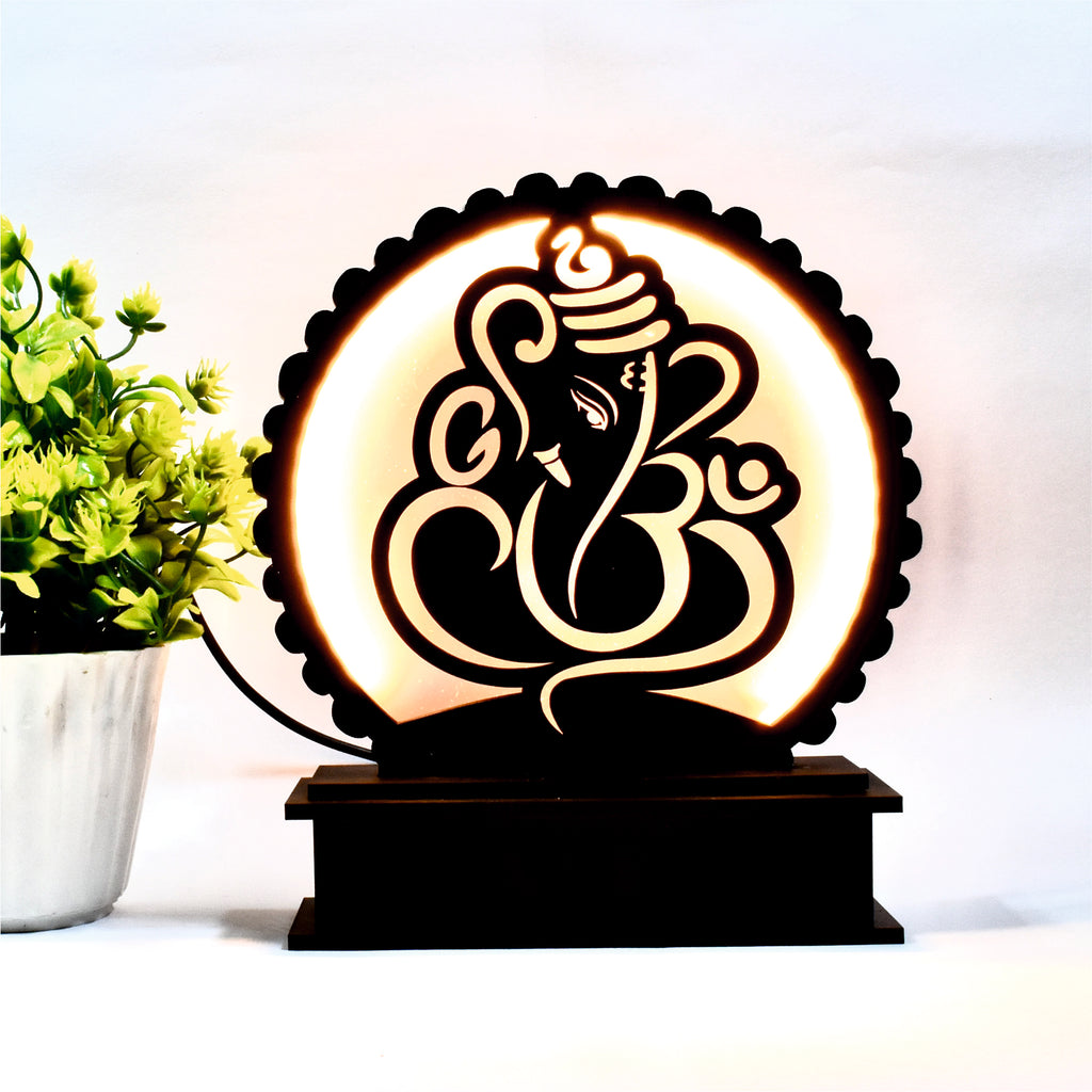 Jai Shri Ganesha LED Desk Lamp – A Divine Glow for Your Space