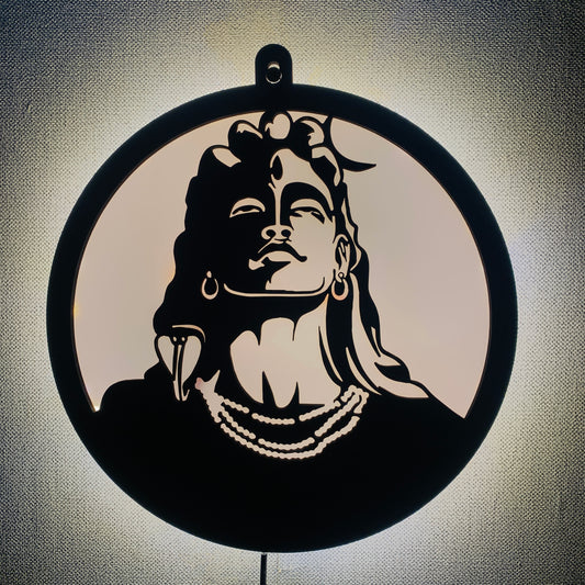 Adiyogi LED Backlit Wall Logo