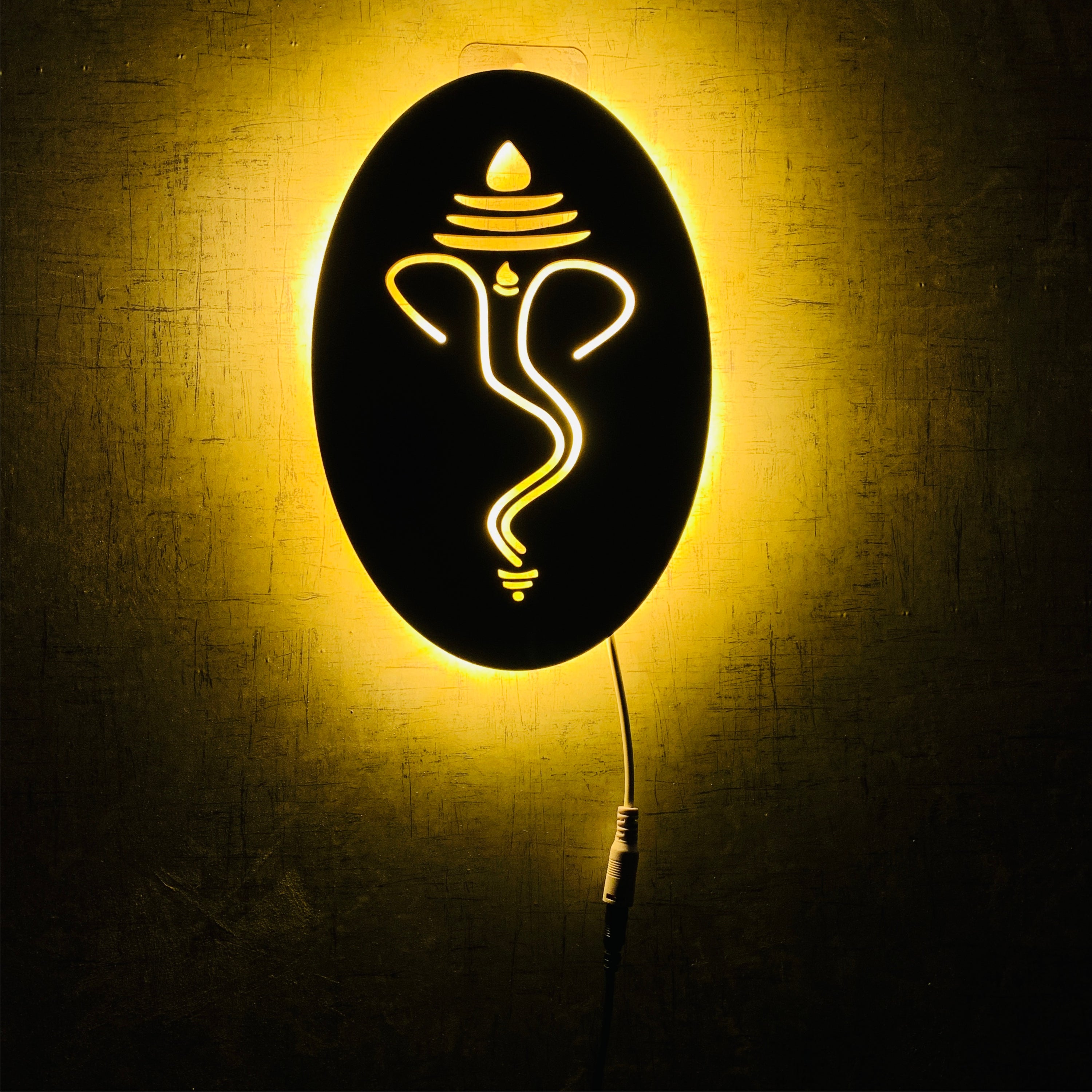 Ganesha Backlit LED Wall Logo