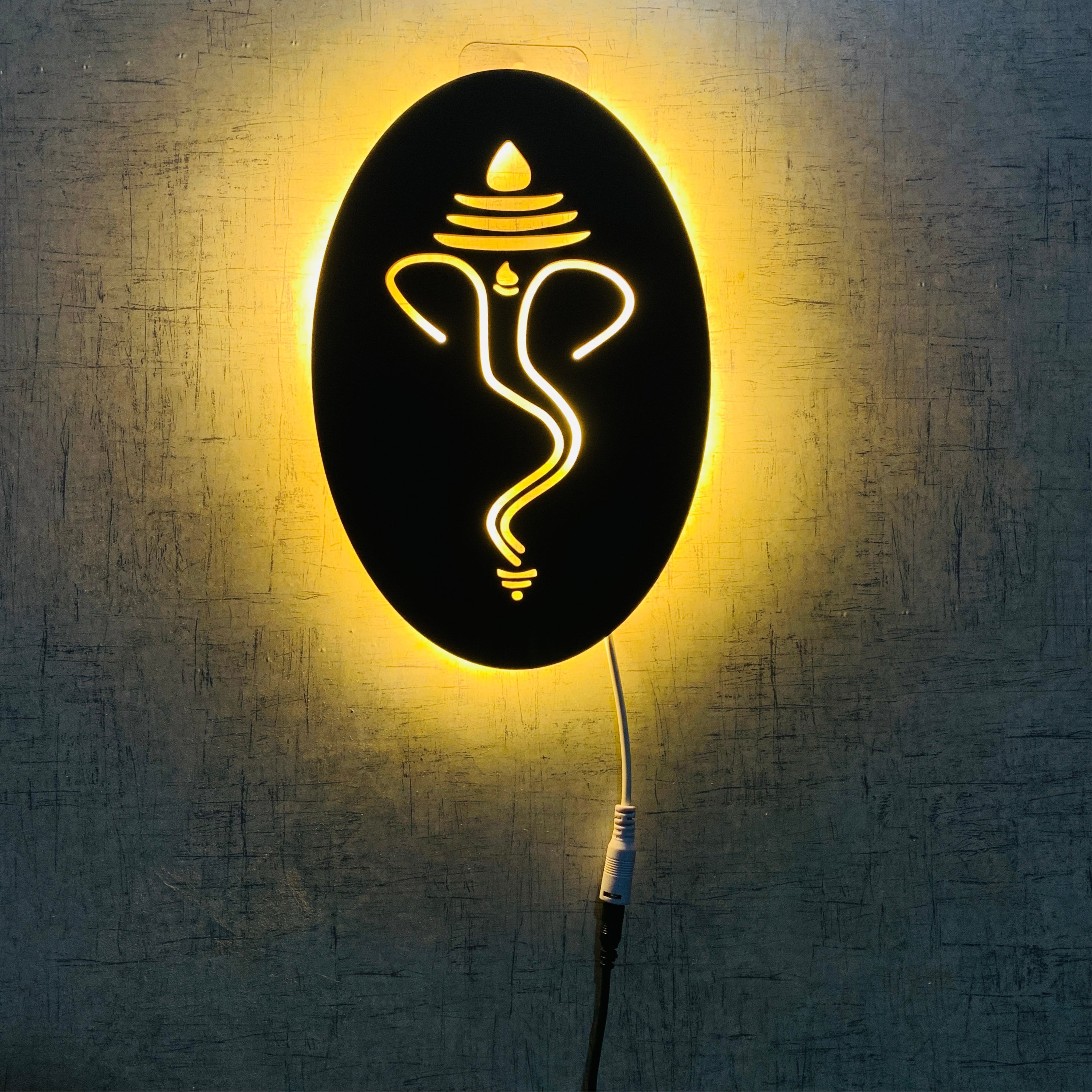 Ganesha Backlit LED Wall Logo
