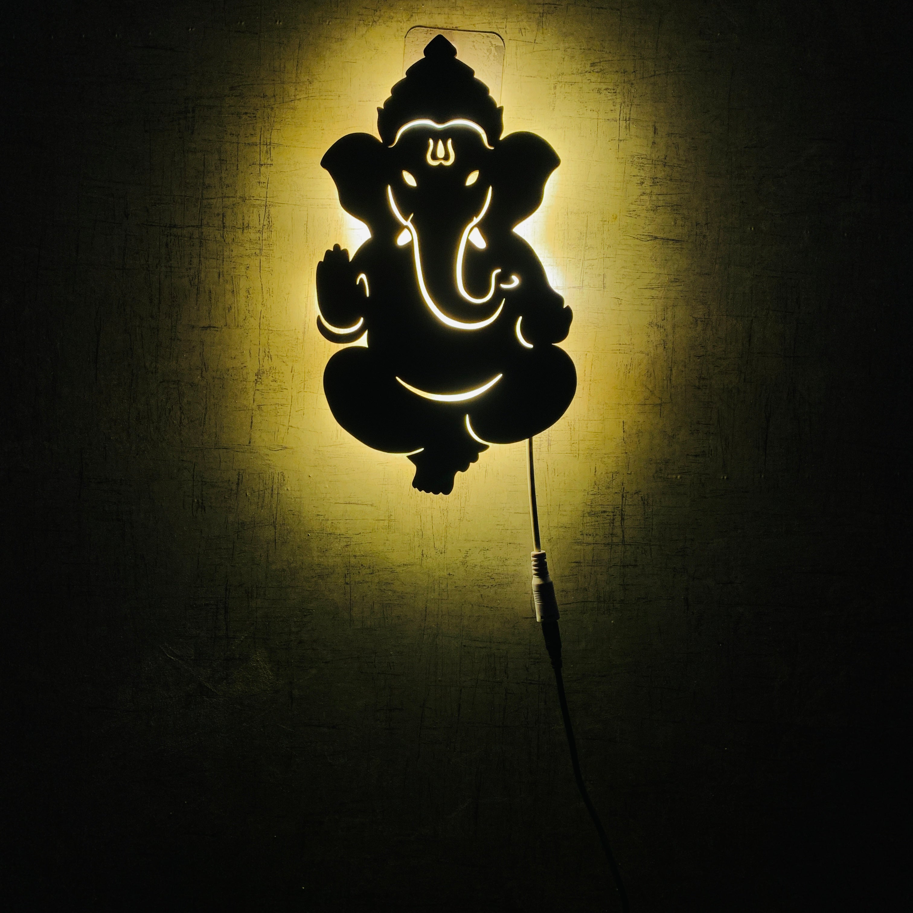 Shri Ganesha Backlit LED Wall Logo