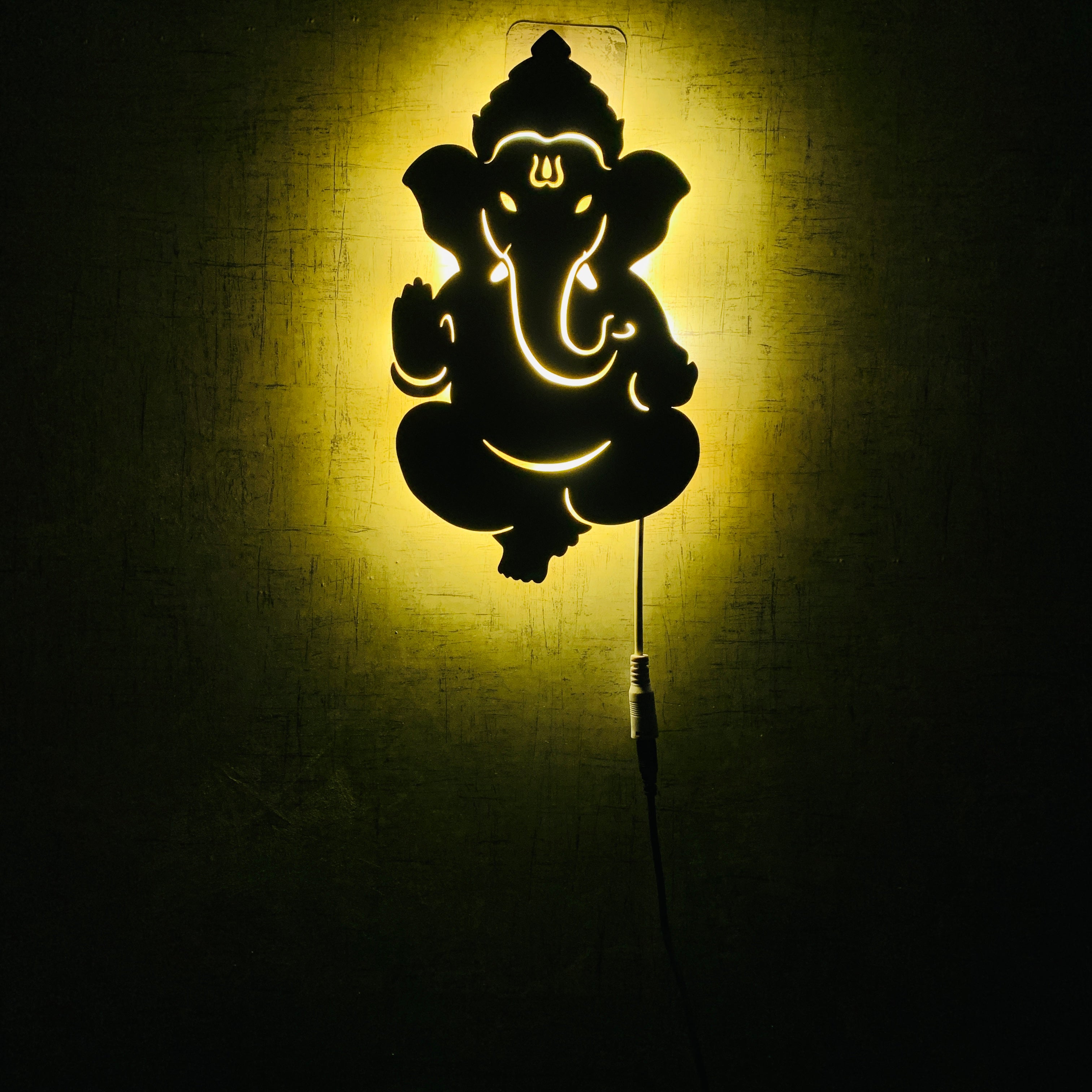Shri Ganesha Backlit LED Wall Logo