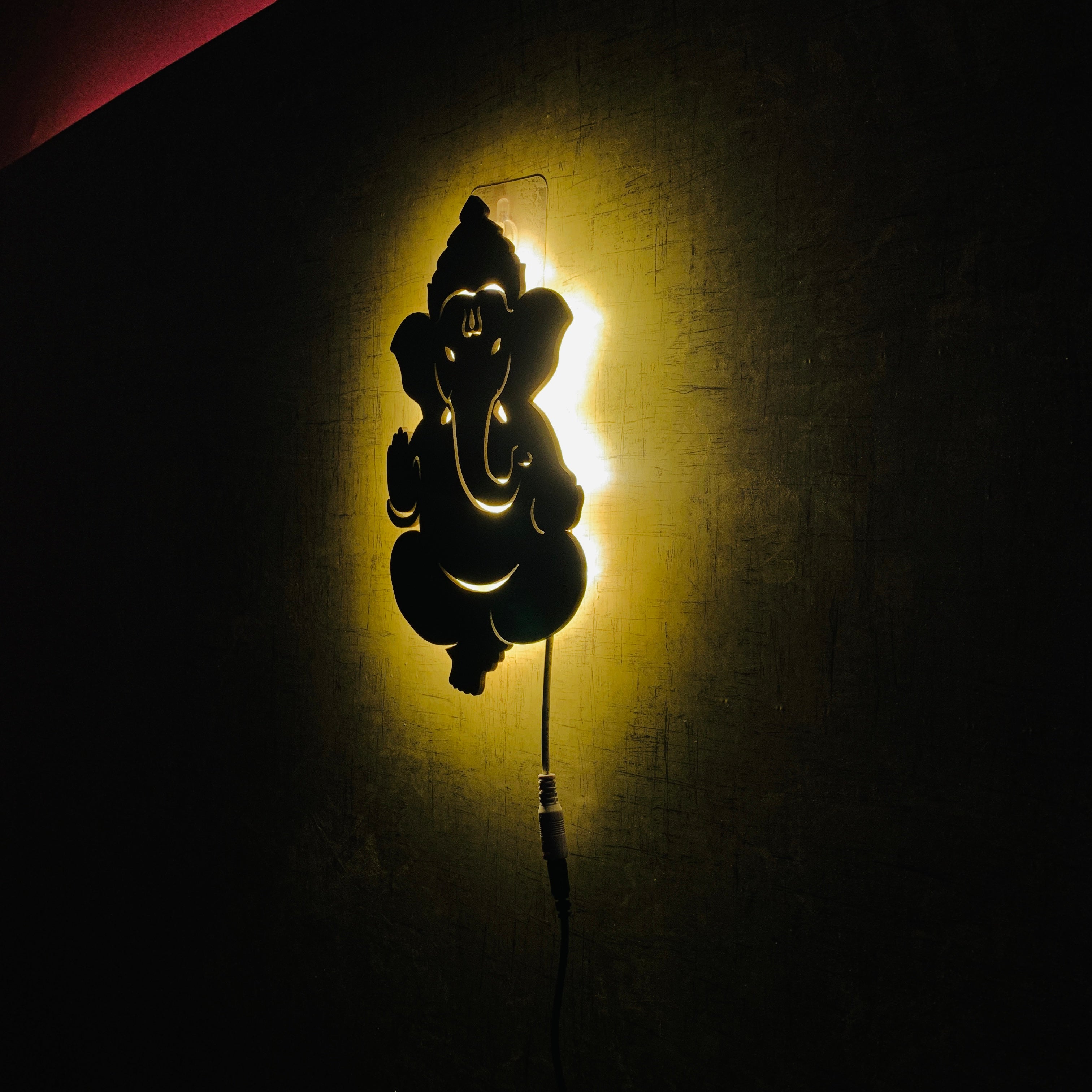 Shri Ganesha Backlit LED Wall Logo