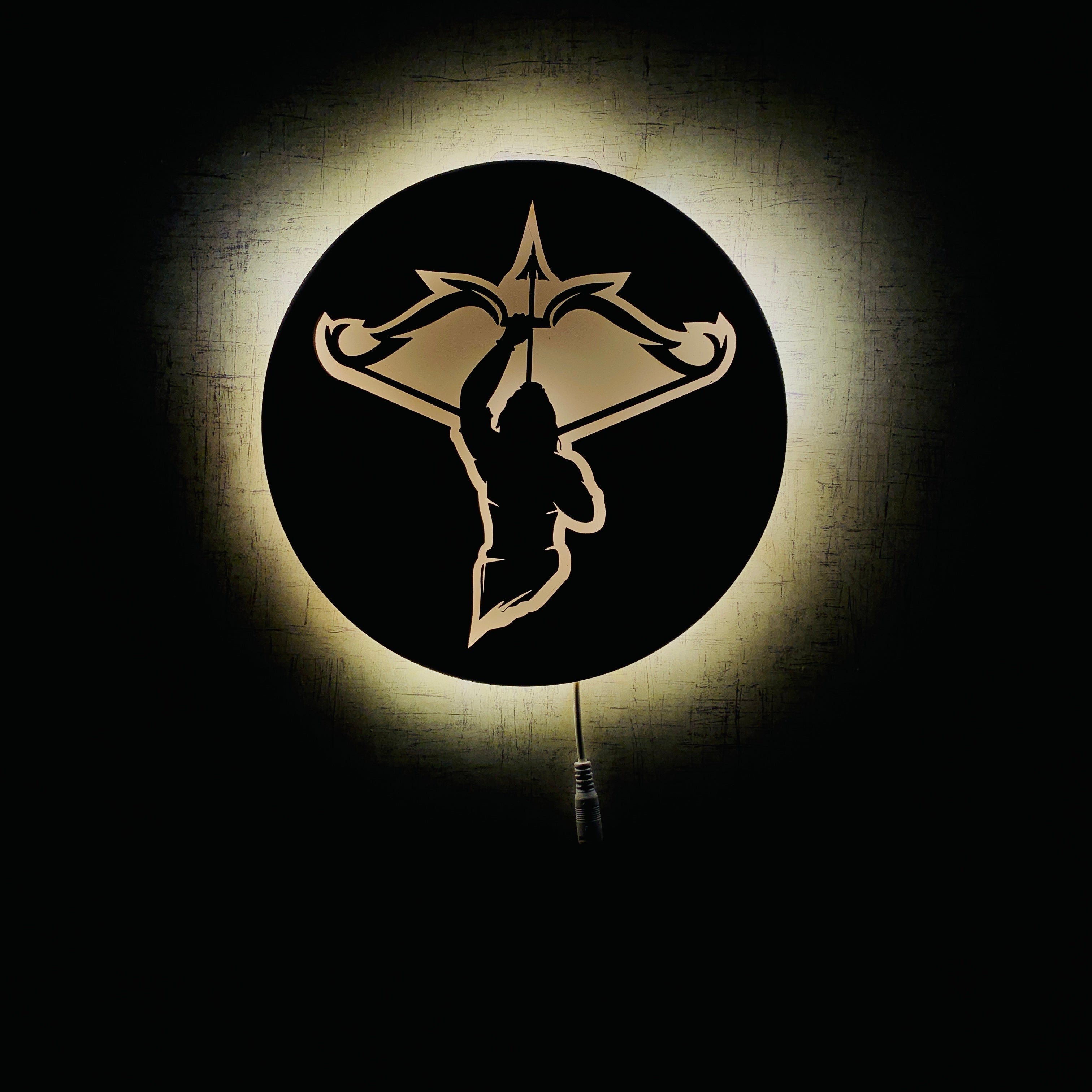Lord Shri Ram Backlit LED Wall Logo