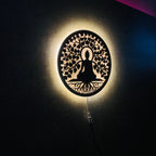 Buddha Under the Bodhi Tree Backlit LED Wall Logo