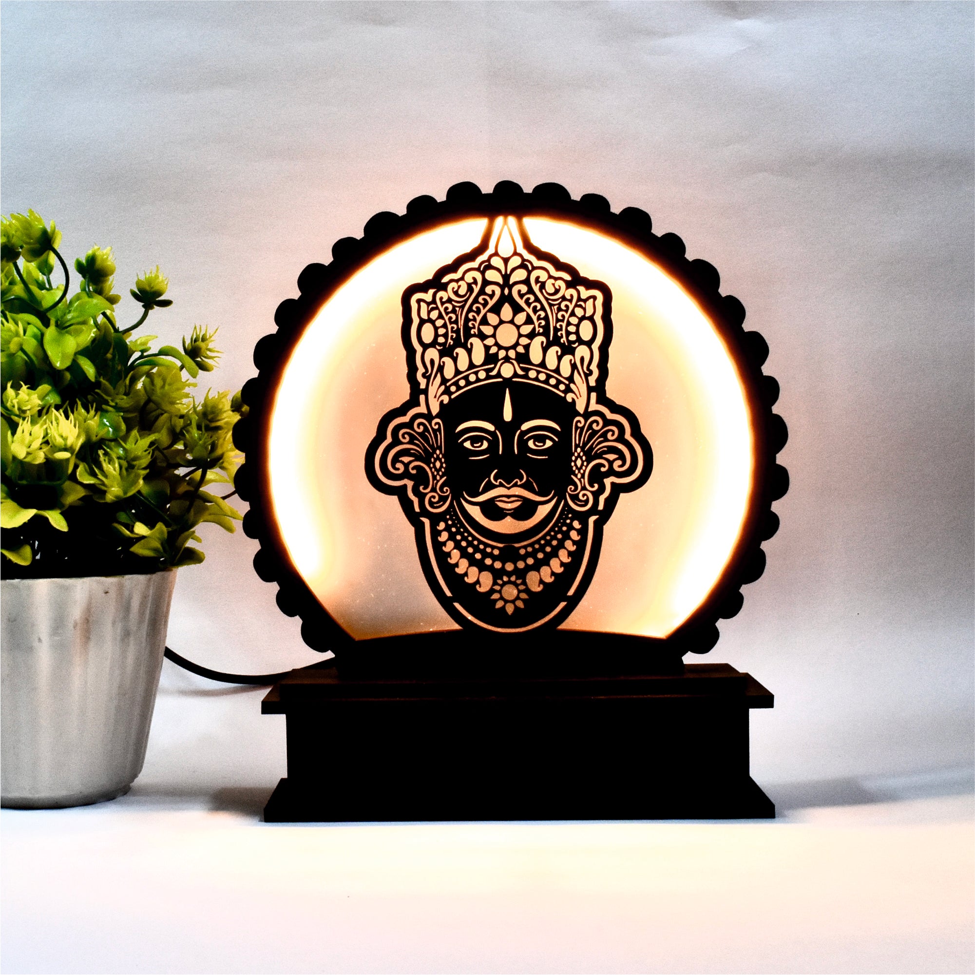 Shri Khatu Shyam Ji LED Desk Lamp – A Divine Glow for Your Space