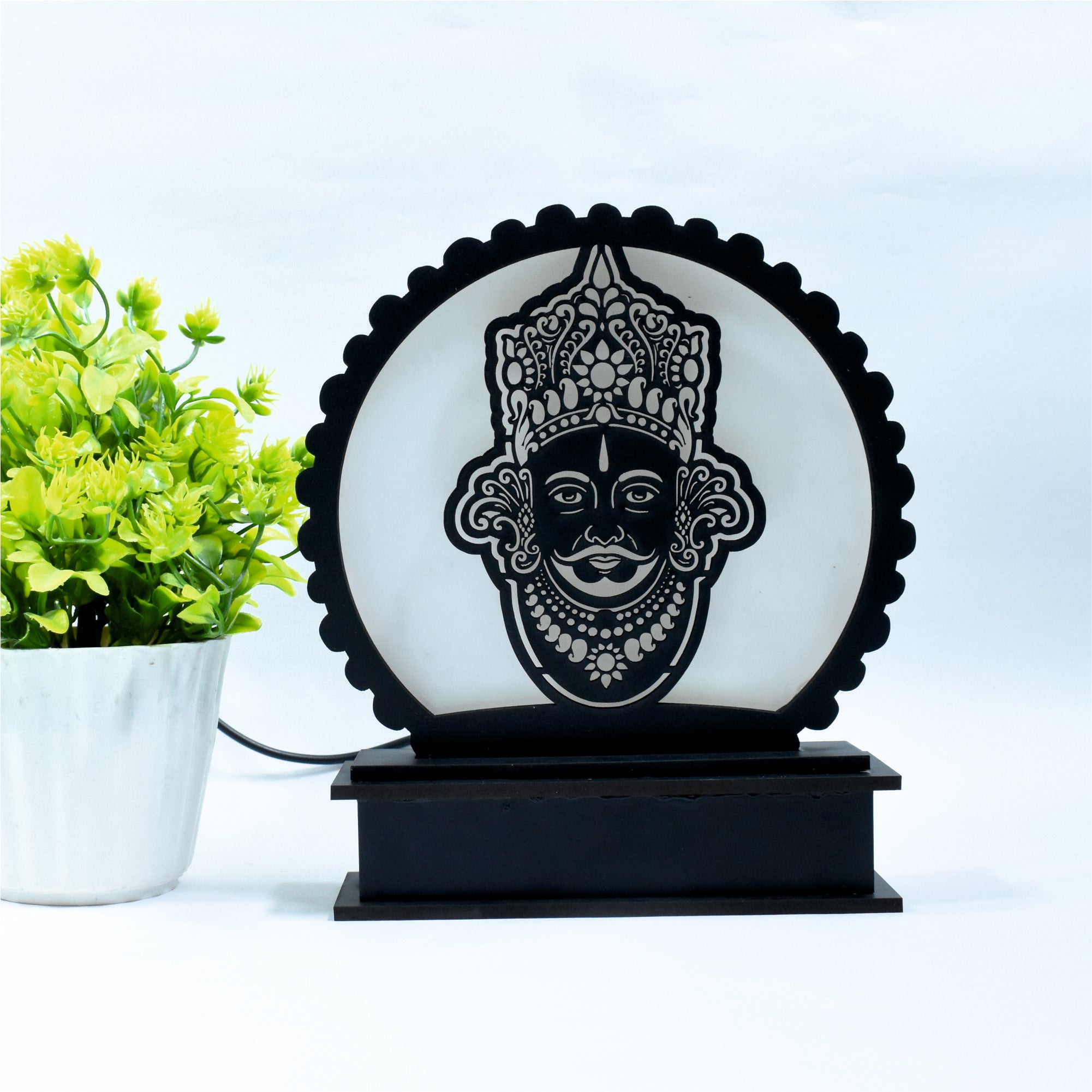 Shri Khatu Shyam Ji LED Desk Lamp – A Divine Glow for Your Space