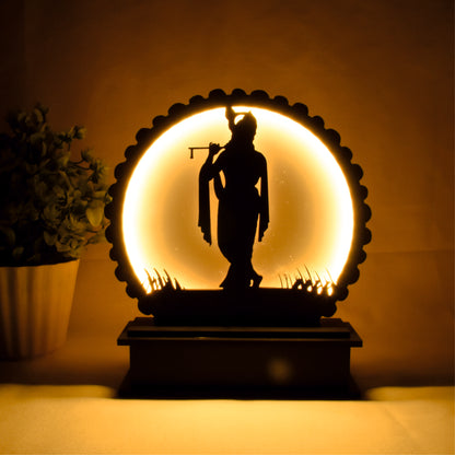 Shri Krishna LED Desk Lamp – A Divine Glow for Your Space