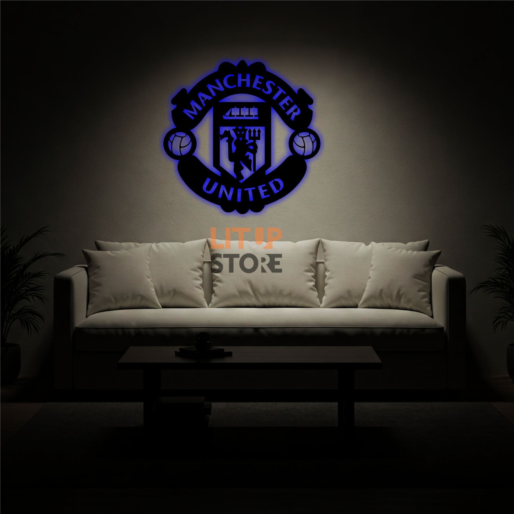 Manchester United Football Club- Backlit LED Logo| Vibex