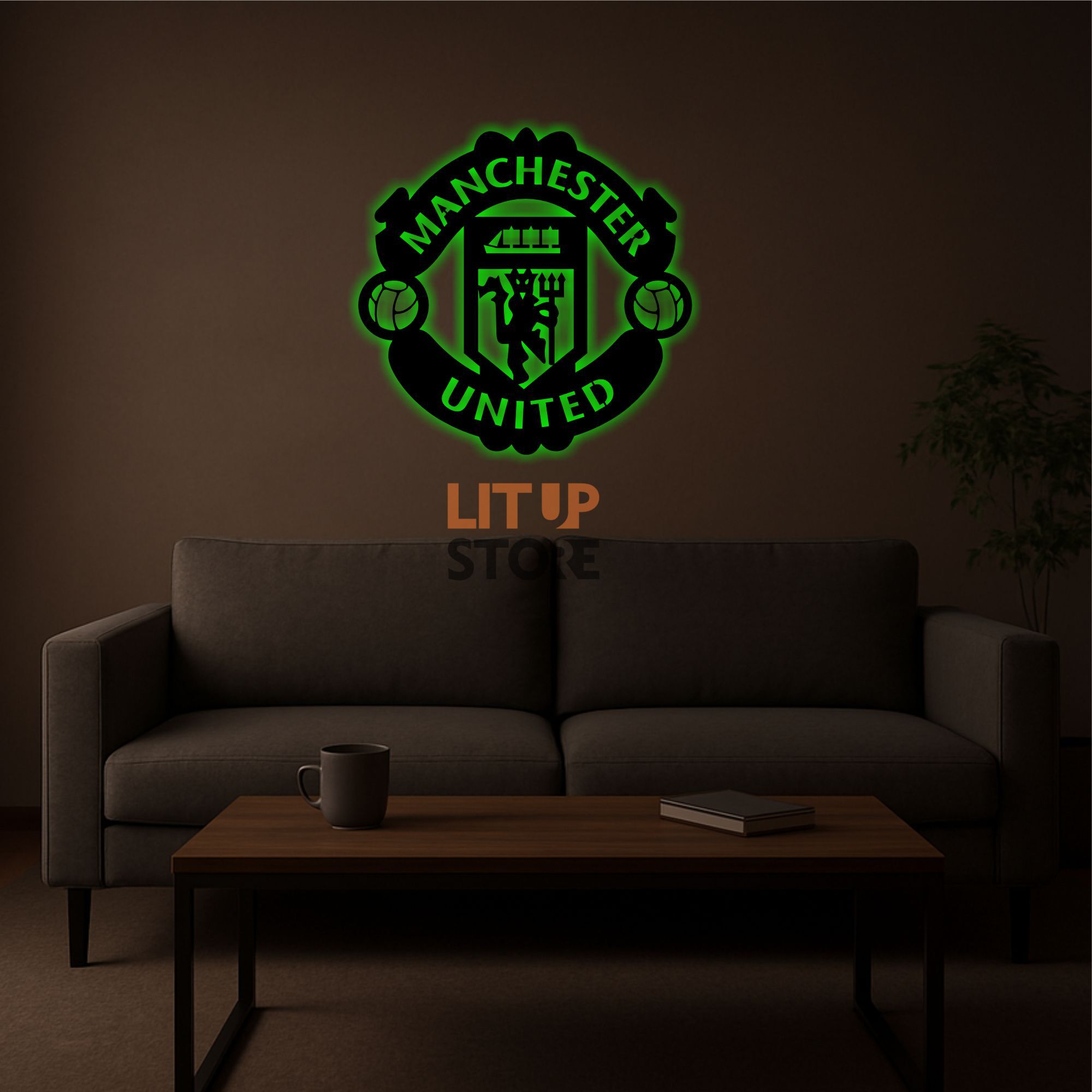 Manchester United Football Club- Backlit LED Logo| Vibex