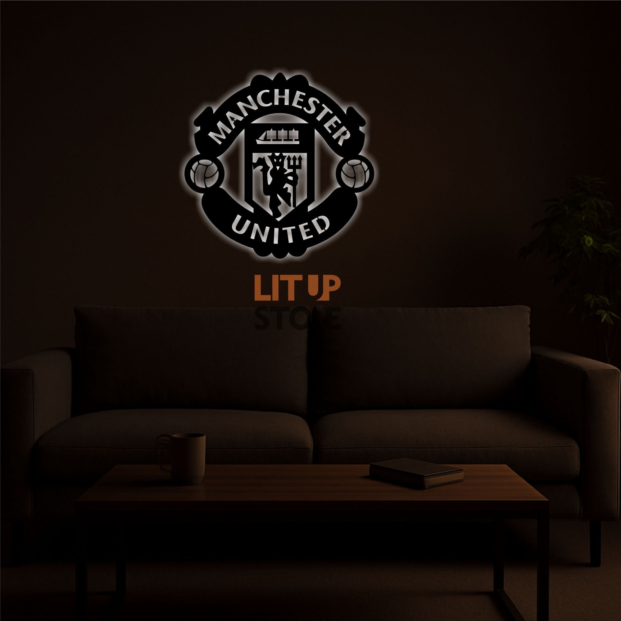 Manchester United Football Club- Backlit LED Logo| Vibex