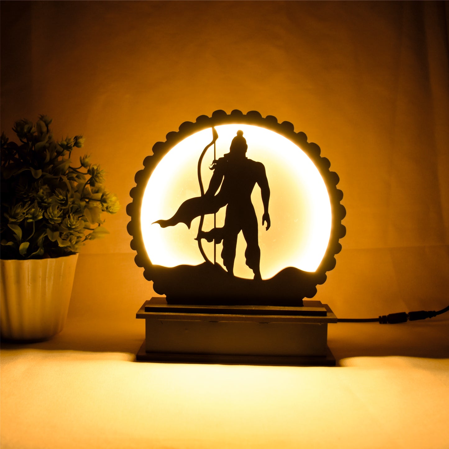 Shri Ram Ji LED Desk Lamp – A Divine Glow for Your Space